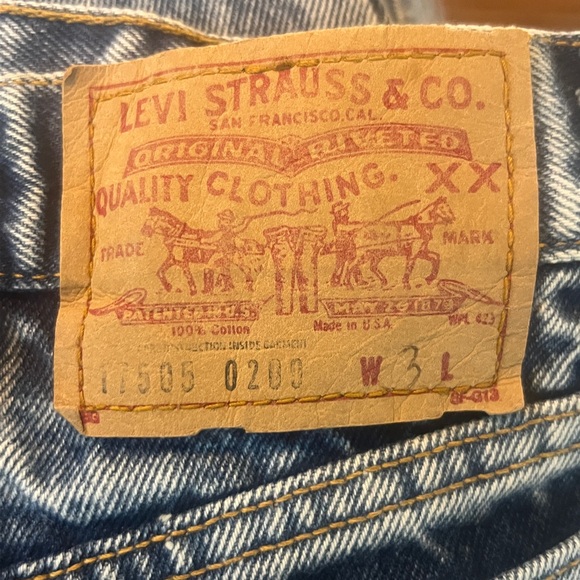 505 Levi’s Jeans Junior/Women’s Size 3 NWT - Acid Wash Vintage - Picture 3 of 11
